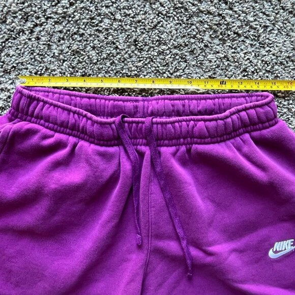 Nike Purple Fleece Shorts, Women's Large Lifting Shorts - Picture 6 of 6